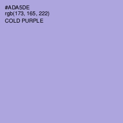 #ADA5DE - Cold Purple Color Image