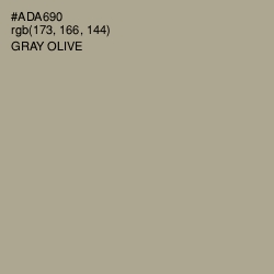 #ADA690 - Gray Olive Color Image