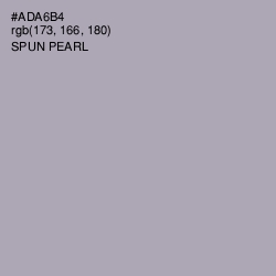 #ADA6B4 - Spun Pearl Color Image