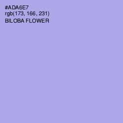 #ADA6E7 - Biloba Flower Color Image