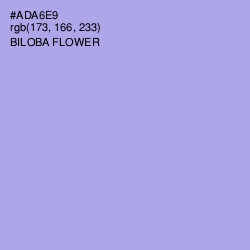 #ADA6E9 - Biloba Flower Color Image
