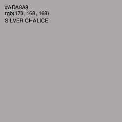 #ADA8A8 - Silver Chalice Color Image