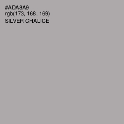 #ADA8A9 - Silver Chalice Color Image