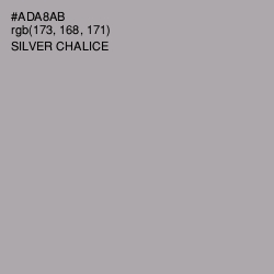 #ADA8AB - Silver Chalice Color Image