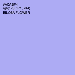 #ADABF4 - Biloba Flower Color Image