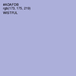 #ADAFDB - Wistful Color Image