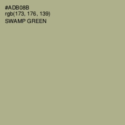 #ADB08B - Swamp Green Color Image