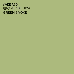 #ADBA7D - Green Smoke Color Image