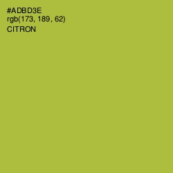 #ADBD3E - Citron Color Image