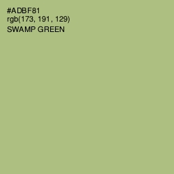 #ADBF81 - Swamp Green Color Image