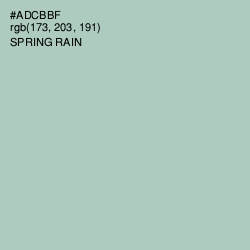 #ADCBBF - Spring Rain Color Image