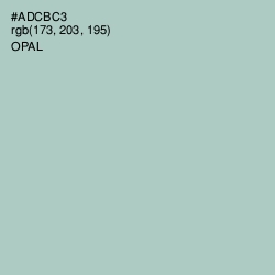 #ADCBC3 - Opal Color Image