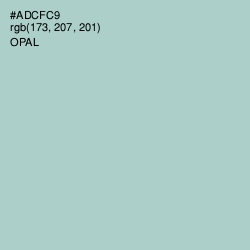#ADCFC9 - Opal Color Image