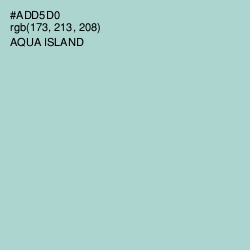 #ADD5D0 - Aqua Island Color Image