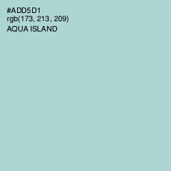 #ADD5D1 - Aqua Island Color Image