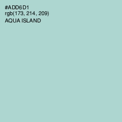 #ADD6D1 - Aqua Island Color Image