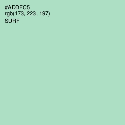 #ADDFC5 - Surf Color Image