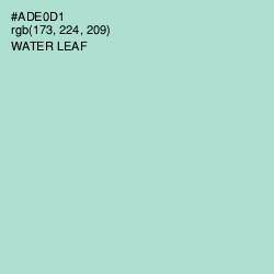 #ADE0D1 - Water Leaf Color Image