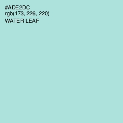 #ADE2DC - Water Leaf Color Image