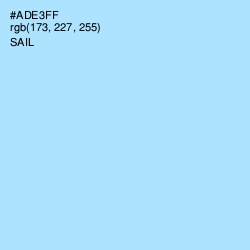 #ADE3FF - Sail Color Image