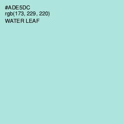 #ADE5DC - Water Leaf Color Image