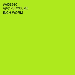 #ADE91C - Inch Worm Color Image