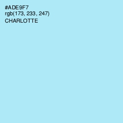 #ADE9F7 - Charlotte Color Image