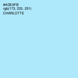 #ADE9FB - Charlotte Color Image