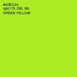 #ADEC24 - Green Yellow Color Image