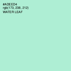 #ADEED4 - Water Leaf Color Image