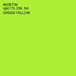 #ADEF36 - Green Yellow Color Image