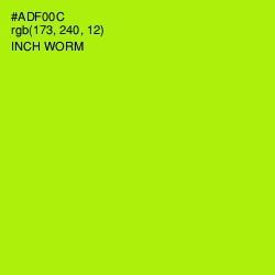 #ADF00C - Inch Worm Color Image