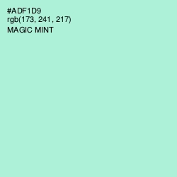 #ADF1D9 - Magic Mint Color Image