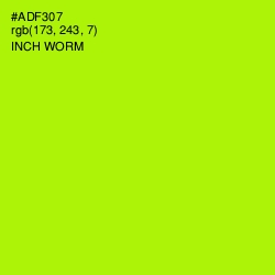 #ADF307 - Inch Worm Color Image