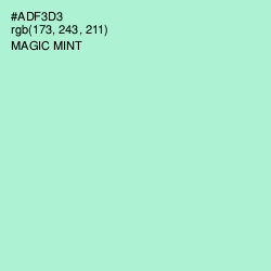 #ADF3D3 - Magic Mint Color Image