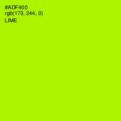 #ADF400 - Lime Color Image