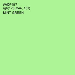 #ADF497 - Mint Green Color Image