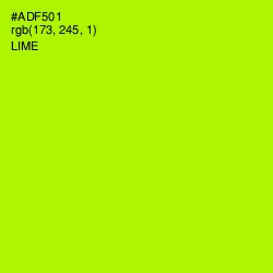 #ADF501 - Lime Color Image