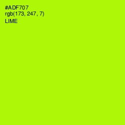 #ADF707 - Lime Color Image