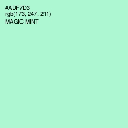 #ADF7D3 - Magic Mint Color Image