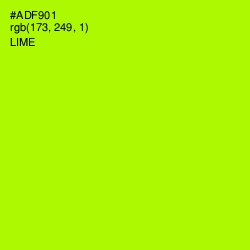 #ADF901 - Lime Color Image
