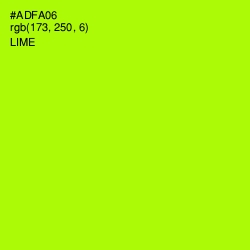 #ADFA06 - Lime Color Image
