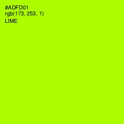 #ADFD01 - Lime Color Image