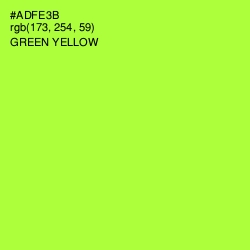 #ADFE3B - Green Yellow Color Image