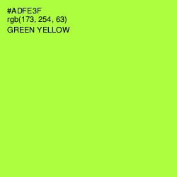 #ADFE3F - Green Yellow Color Image