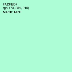 #ADFED7 - Magic Mint Color Image