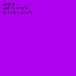 #AE01F1 - Electric Violet Color Image