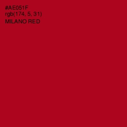 #AE051F - Milano Red Color Image