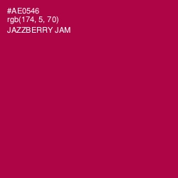 #AE0546 - Jazzberry Jam Color Image