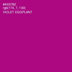#AE0782 - Violet Eggplant Color Image